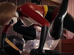 Incredibles Double Futa Action! Violet Parr Creampied by Helen in Wild 3D Porn!
