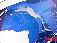 reporter with foot fetish bangs blonde model in wild session