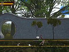 Bandit king in hentai game shows off naked kink in Journey to the West