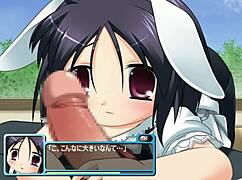 Usa shitsuke unfolds in anime hentai game