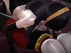 Incredibles Double Futa Action! Violet Parr Creampied by Helen in Wild 3D Porn!