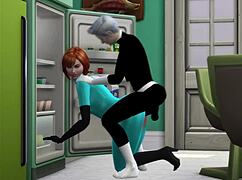 danny phantom bangs his mom in sims 4. bent over hentai action is unreal! 🔥