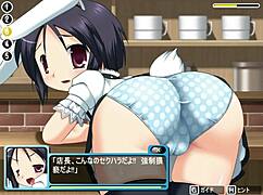 Usa shitsuke unfolds in anime hentai game