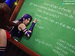 Psylocke takes on monster cocks