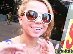 Teen Blonde Gargles Massive Cum In Intense POV Blowjob