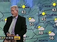 Ugh, Kissa Sins n Bella Rolland lickin’ n scissorin’ pussies on anchor desk, so hot!