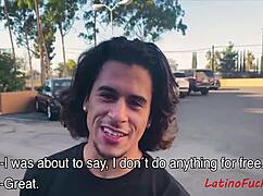 Wow! This brunette Latin teen takes on gay sex for cash without hesitation