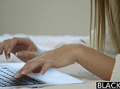 Sydney Coles takes her first big black cock deepthroat