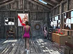 Fallout 4 Brunette Gets Wild At Home!