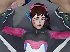d va personal trainer in 3d cartoon hentai anime