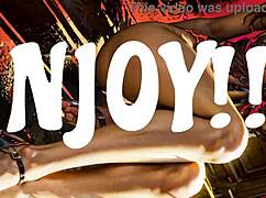 ai stilz explores huge tits with rabbit toy in 3d anime 😏