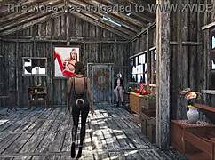 Fallout 4 Brunette Gets Wild At Home!