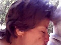 Petite Latina Sucks Huge Cock And Swallows Cum By Riverfront!