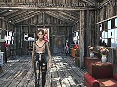 Fallout 4 Brunette Gets Wild At Home!