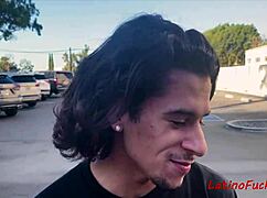 Wow! This brunette Latin teen takes on gay sex for cash without hesitation