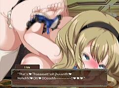 Branded azel turns adventurer into prostitute for monster cocks