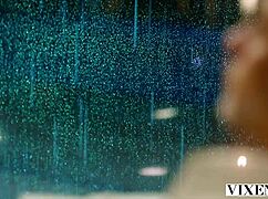 Vixen threesome heats up with lingerie, face sitting, and missionary. Brunette babes ride cowgirl for wild facials.