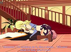 lucy and natsu in wild fairy tail hentai action