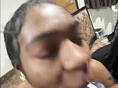 Gay Homie Sucks Fat Dick While Girlfriend Watches