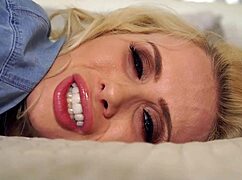 Horny Blonde Milf Kaitlyn Laken Fingers Her Big Tits and Masturbates Teasingly