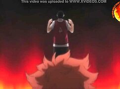 Watch that old milf scream with alien monster in anime!