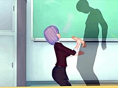 female teacher craves energy, riding hard in kinky 3d hentai action. squirting climax awaits!