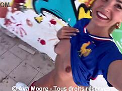 Bukkake Geant - Salope Francaise Suce Des Inconnus Pour Leur Euro 2024 De Football