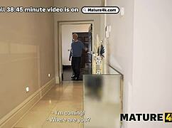 Blonde housewife cheats with neighbor next door