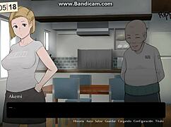 Man, this pregnant milf gets wild with her rural suegro in hentai!