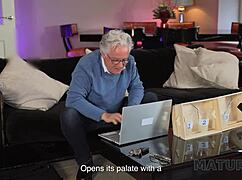 Blonde housewife cheats with neighbor next door