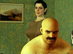 Tales from Deep Eve 3: Brunette Gives Handjob to Old Neighbor