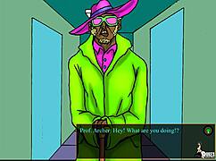 big butt white professor slammed by pimp in game.