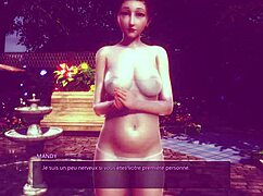 Обсебен от 3D анимация на бременни големи цици в HS2