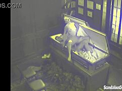 Watch This Couple Get Caught Fucking Hardcore In A Coffin!