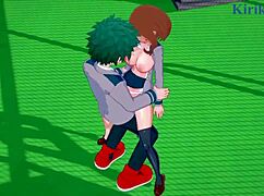 Ochako Uraraka and Izuku Midoriya in Intense Hentai Sex Action!
