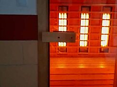 Holy crap, risky flashing and wild masturbation in public spa center!