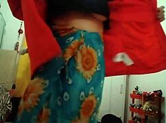 Blonde milf in lingerie fools amateurs with big tits in part two