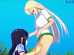 I’m hooked on Yomi, Ikaruga, and Katsuragi in wild lesbian hentai action