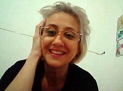 Blonde milf in lingerie fools amateurs with big tits in part two