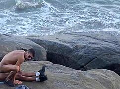 Wild Bareback Orgy On The Beach With Ripped Clothes Dripping Cum In Huge Assholes