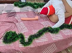 I-am supt pizda și fundul mamei vitrege cu fund mare de Crăciun.