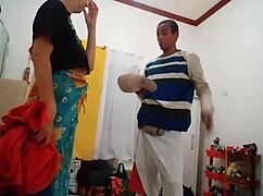 Blonde milf in lingerie fools amateurs with big tits in part two