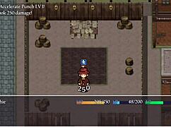 Cute girl discovers something strange in a man's box