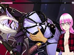 In the mirror, Daisy the dark elf embarks on her pleasure route, big tits bouncing in hentai bdsm