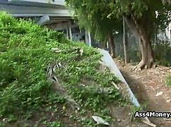 Hey, wanna bang this blue-eyed sporty chick for some quick cash outdoors?