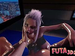 Este tío aporreado por futa con polla grande