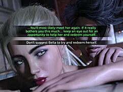 Blonde hentai girl exposes big tits and ass!