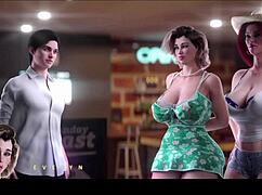 Hé, látni akarod a mostohaanyát és mostohanénit vadulni a bárban 3D hentainál?