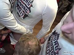 Chicos chav de karting corren y follan con acción de polla monstruosa