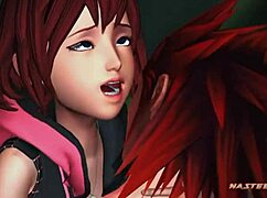 exploring the world of kingdom hearts in this animated adventure